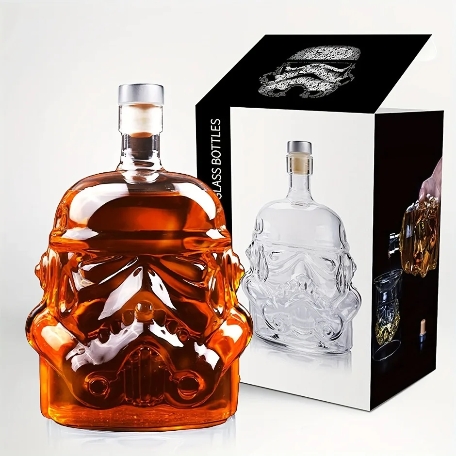 Description Picture 2 of itemSet of 3, Whiskey Decanter Set with 2 Glasses, Whiskey Carafe for Wine, Scotch, Bourbon, Vodka, Liquor, Valentine's Day Gift