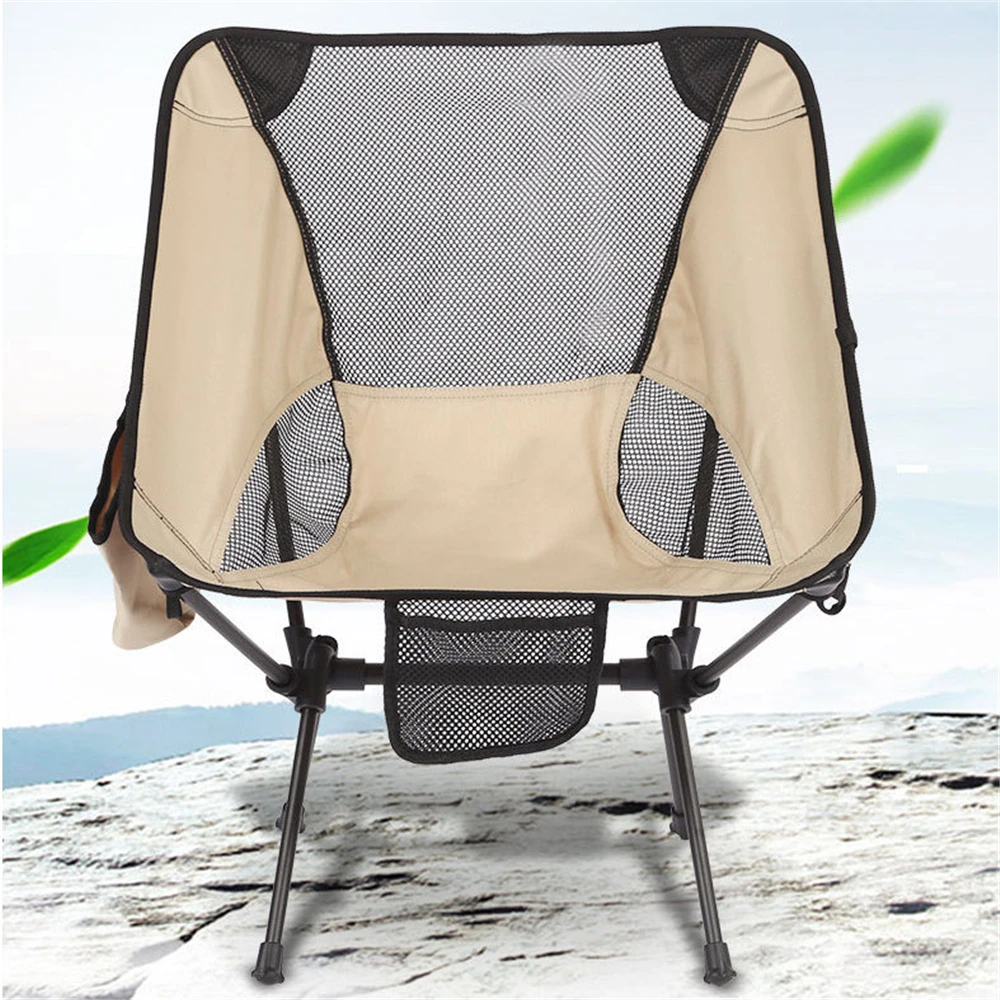 

Ultralight Fishing Chair Outdoor Portable Camp Chair Self-driving Travel Lightweight Chair Picnic Beach Seat Folding Moon Chair