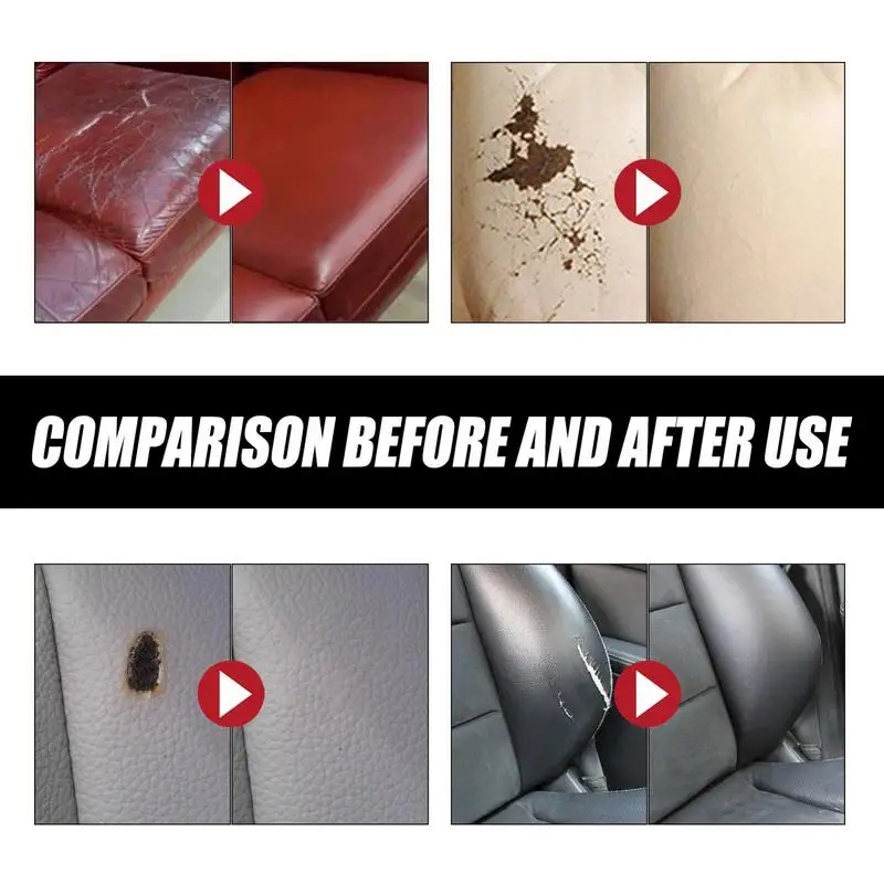 Leather Filling Paste 60ml Natural Leather Filler Repair Compound Leather Restoration Cream For Tears Crack Burns Holes Filler 4