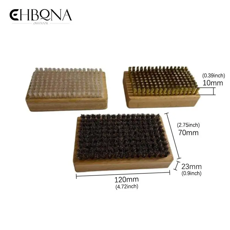 

3pcs Snow wax brush ski brush copper wire cleaning brush nylon polishing brush copper brush barbecue brush wire brush copper