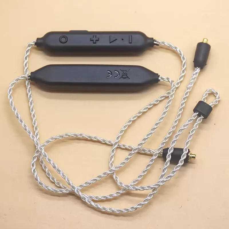 Neck-hanging Bluetooth Cable 5.0 Fully Braided Upgraded MMCX Interface C port Charging 150mah Battery Headphone Cable