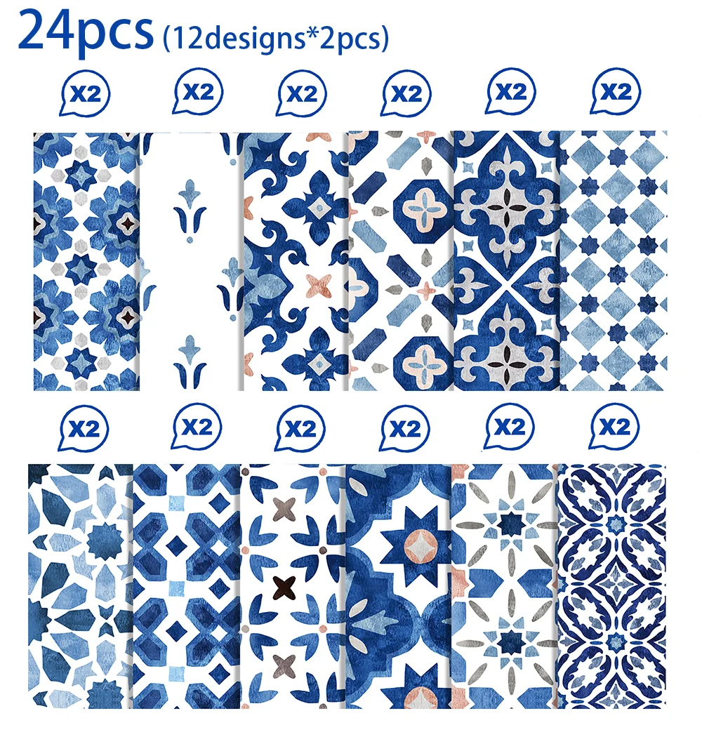 24 stücke 30*30 cm Mandala Sammelalbum Handwerk Papier DIY Handwerk Kunst Hintergrund Papier Scrapbooking Origami Karte, der Fotoalbum Dekor – Detail 1