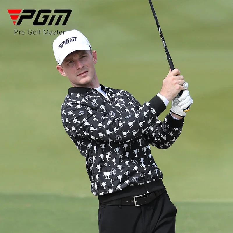 PGM Men Golf Jackets Waterproof Windproof Full Zipper