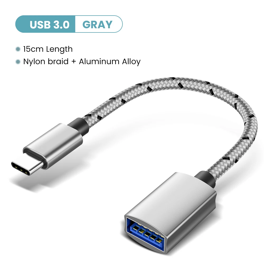 USB C vers USB adaptateur OTG Cable USB Type C male vers USB 3.0 femelle  Cable adaptateur pour MacBook Pro type-c adaptateur - AliExpress