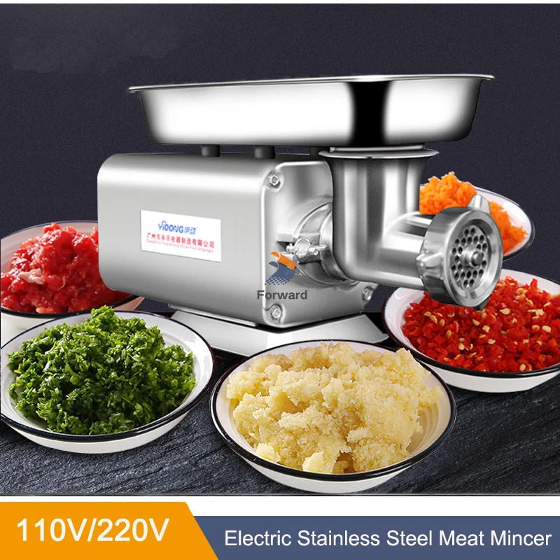 Mincer Electric Meat Grinder Commercial Sausage Stuffer 110V 220V Heavy Duty Stainless Steel Chopper 4