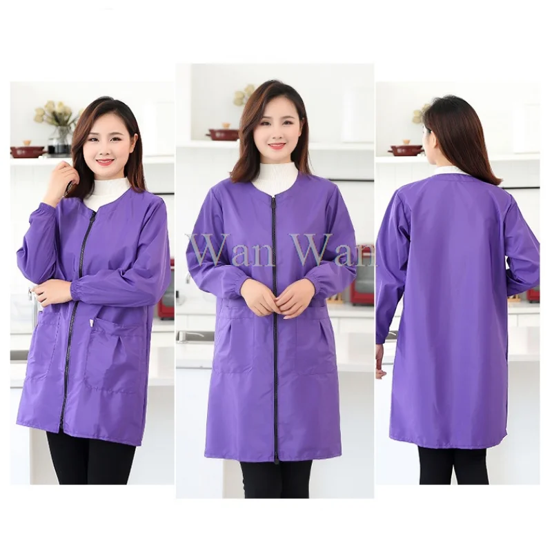 Dog Grooming Uniform Pet Groomer Waterproof Gown Hairdressing Work Clothes Beauty Salon Robe Hairdresser Uniforms Women Y0716 Pet Grooming Smock