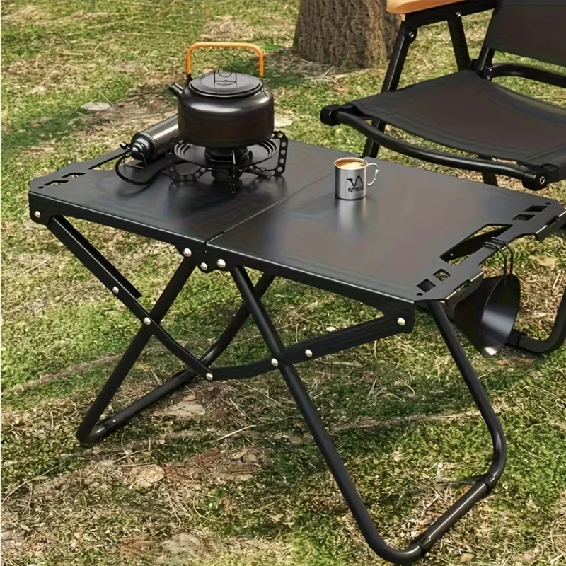 Tavolo Tattico da Esterno IGT Multifunzionale per Campeggio, Piccolo Tavolo da Tè, Tavolo da Picnic, Attrezzatura da Campeggio, Tavolo Pieghevole da Viaggio - immagine 4