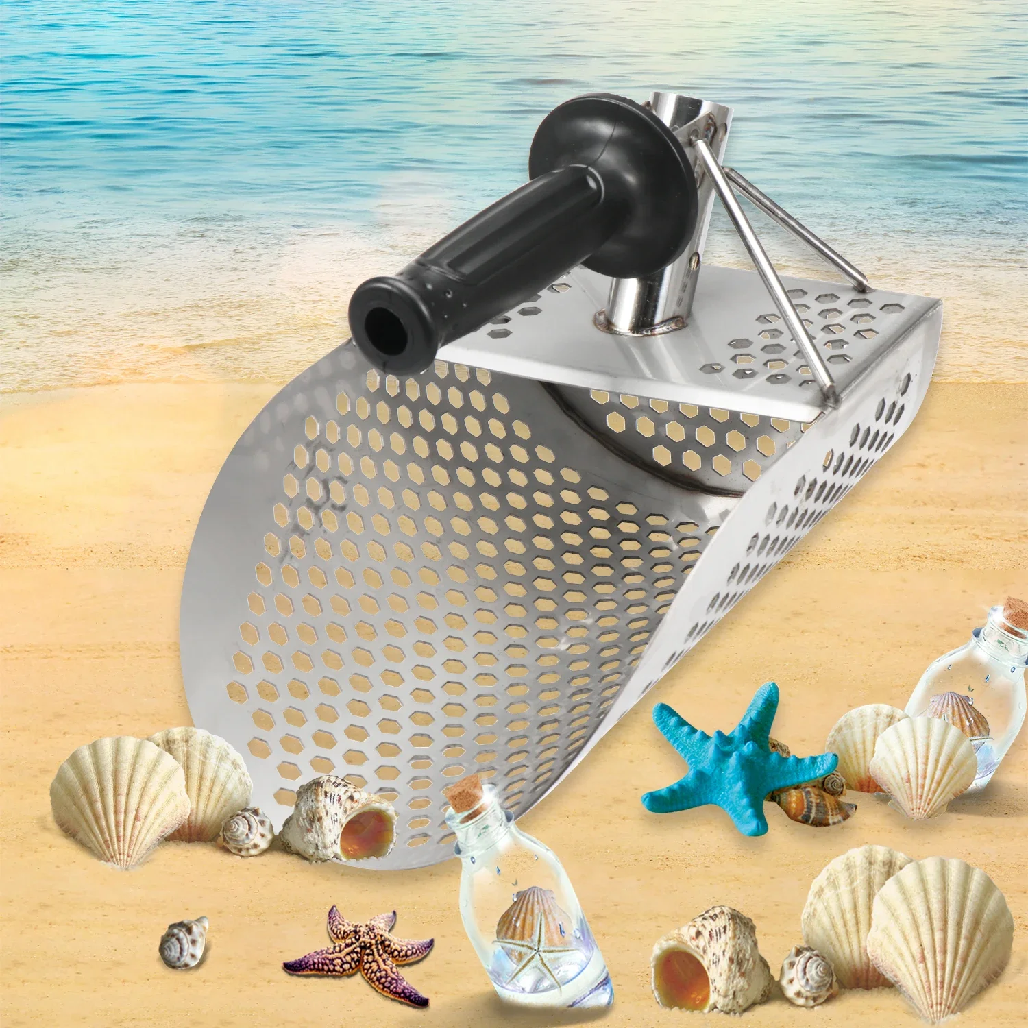 Sand Scoop for Metal Detecting Heavy Duty Metal Detector Beach Finds Scoop Equipment Garden Gadgets Utensils Supplies Sand Scoop 5