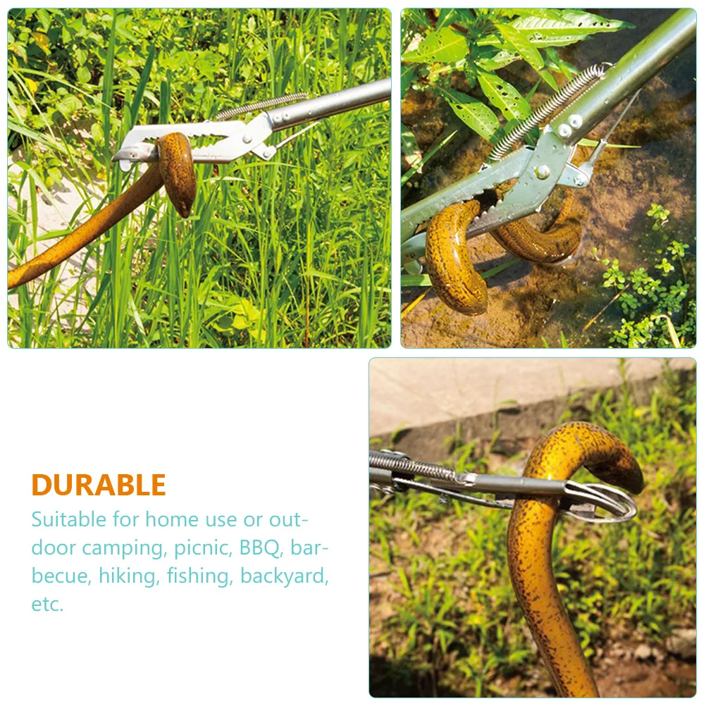Stainless Steel Thickened Non Slip Clamp Eel Crab Tong Scissor Clip Kitchen Utensils Dining Tools Bar Accessories Outdoor