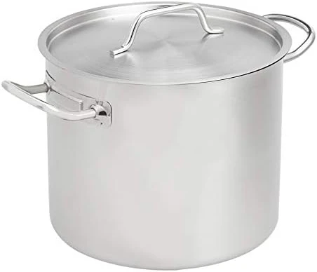 Stainless Steel Aluminum-Clad Stock Pot with Cover Stainless steel