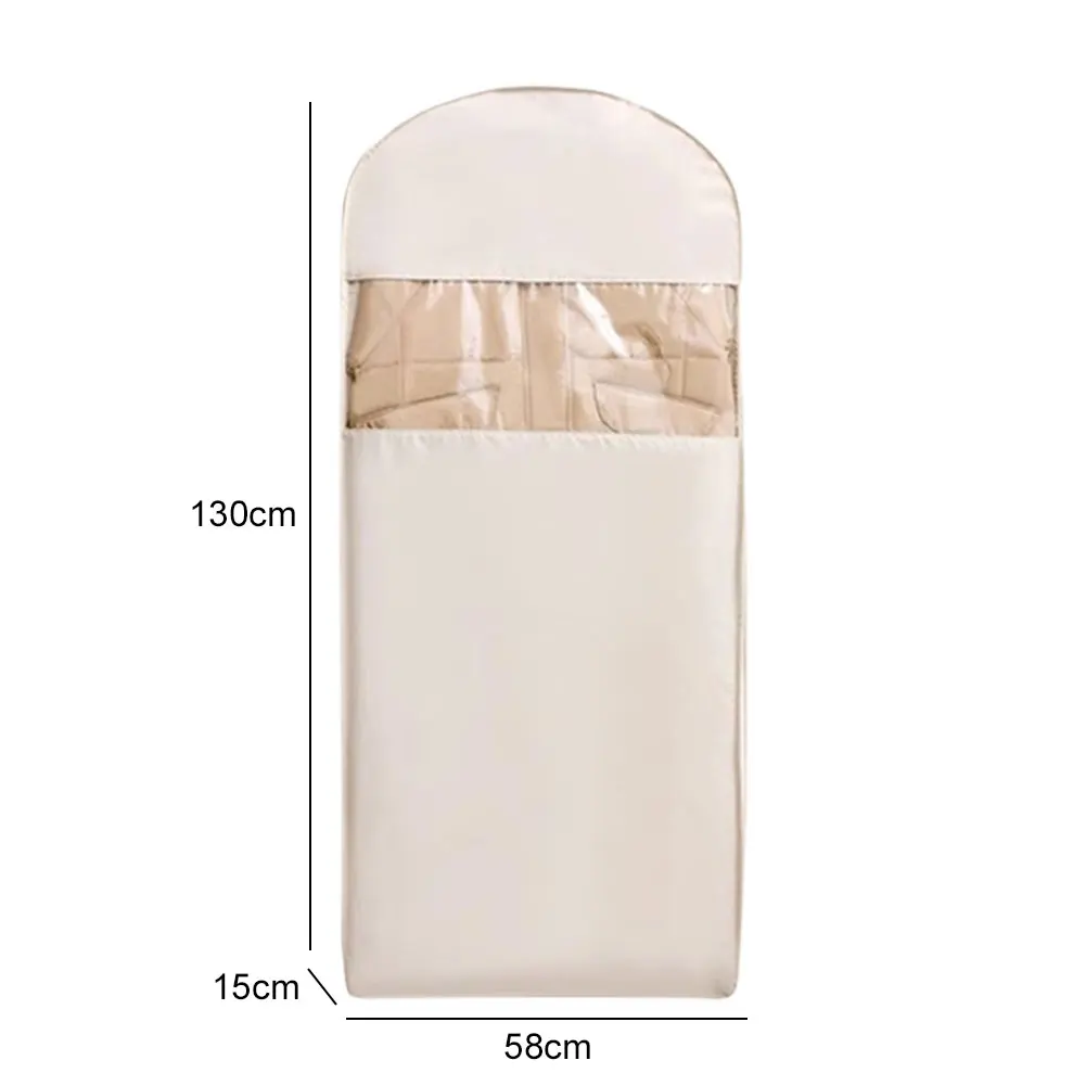 Space Saver Hanging Garment Bag with Self Compression Zipper Closet Organizer Dust Cover Suit Storage Bags High-Quality Coat Bag