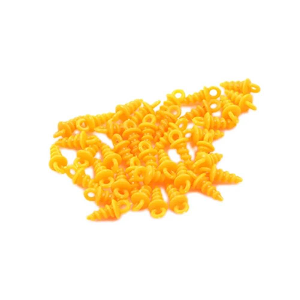 50pcs Carp Fishing Boilies Feeder Bait Screw Holder 10.5mm Fishing Accessories For Taps Lure For Floss Hairs Hair Stops