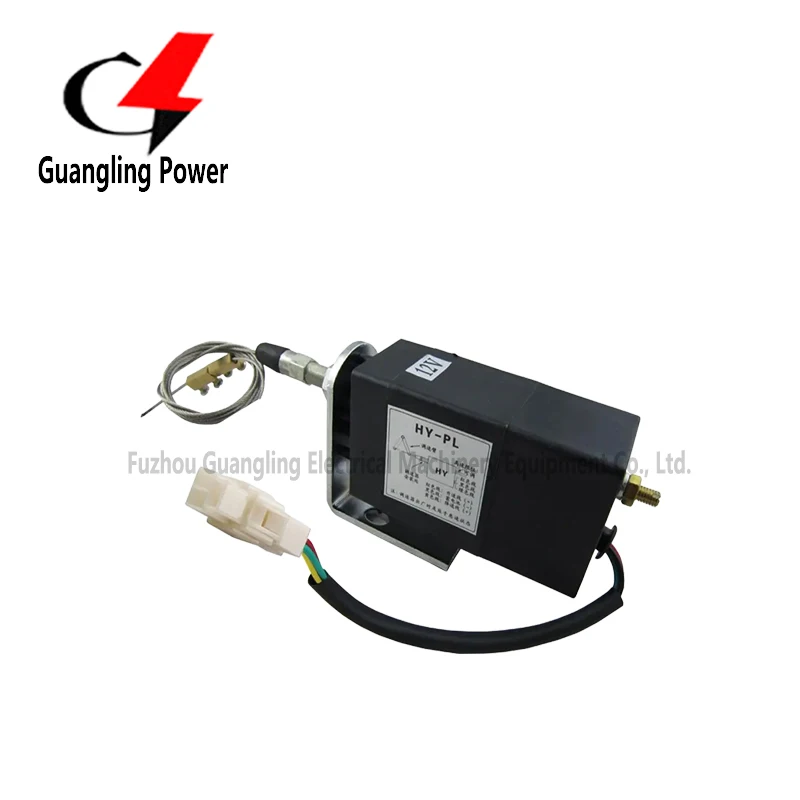 12V 24V HY-PL Diesel Generator Electric Throttle Controller Engine Flameout Device Switch Shut-off Valve
