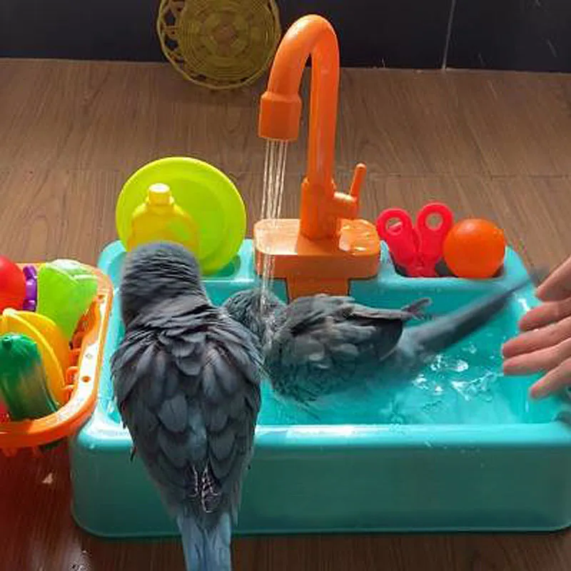 Parrot Bath Bird Shower Bathtub Accessories Parrots Parakeets