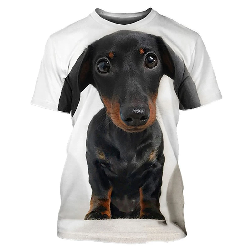 Dachshund 3D Print Oversized T Shirt