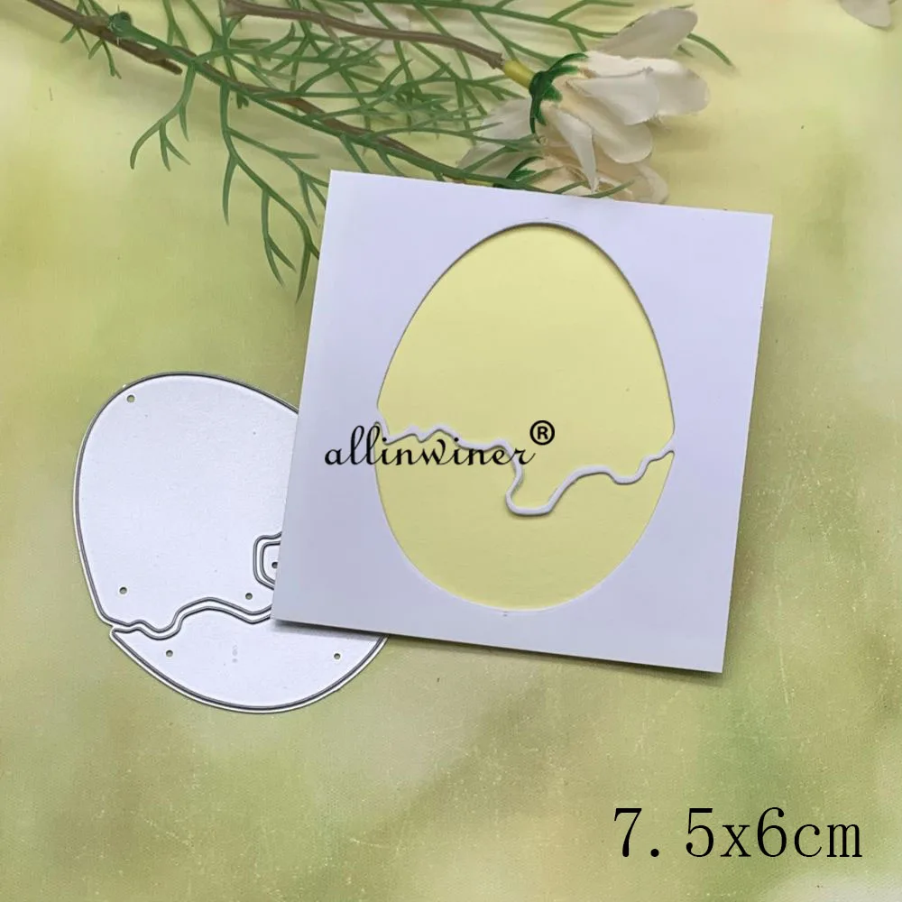Cornice ovale fai da te scrapbooking goffratura biglietti album foto artigianato metallo taglio Dies - argento