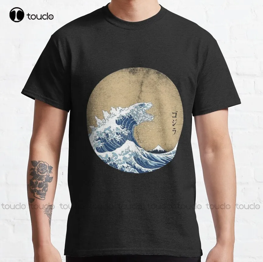 

The Great Wave Off Kanagawa Классическая футболка мужские рубашки для гольфа на заказ Aldult Подростковая унисекс футболка с цифровой печатью
