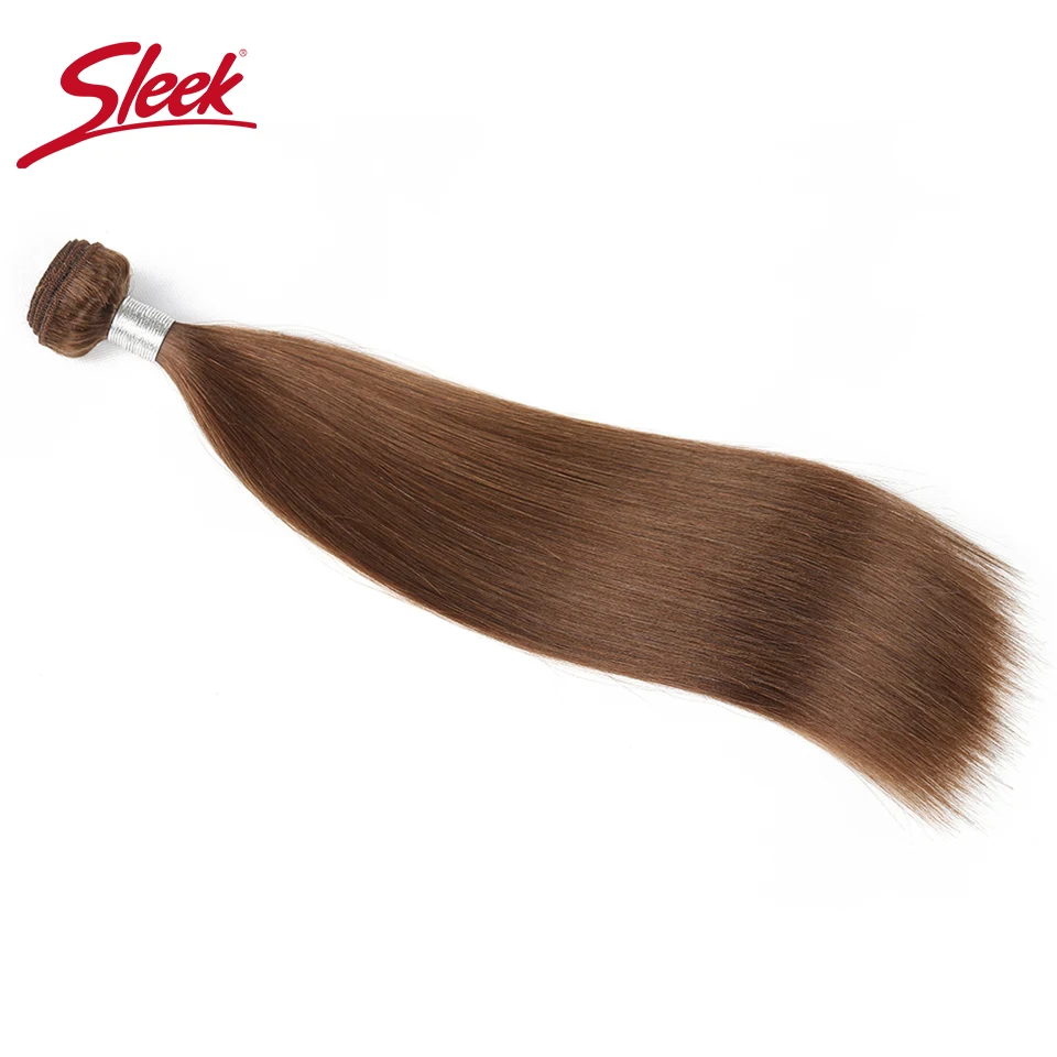Sleek Virgin Hair One Piece Blonde 10# 12# P27/613 Color Double Drawn Brazilian Silky Straight Bundles Hair Weave Remy