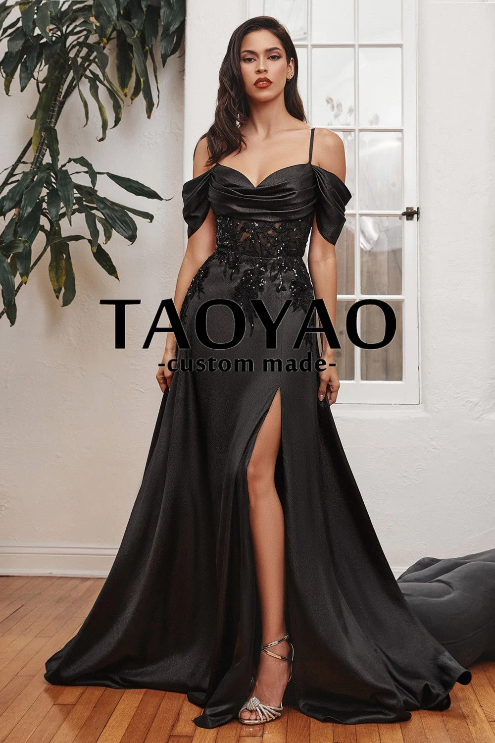 

Boho A Line Evening Dresses Vintage Sweetheart Off The Shoulder Prom Gowns Occasion Satin Appliques Night Dresses Robe De Soirée