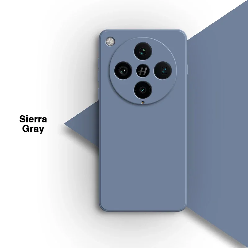 Elegant Liquid Silicone Square Phone Case - Fashionable Soft Back Cover in Classic Design