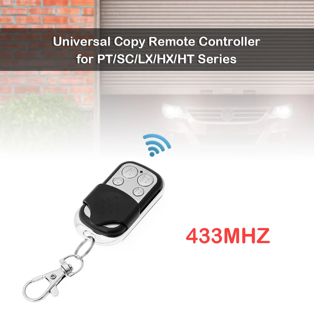 5-50PCS Universal 4 Buttons Garage Door Opener Remote Control 433MHZ Clone Fixed Learning Rolling Code Duplicator Garage