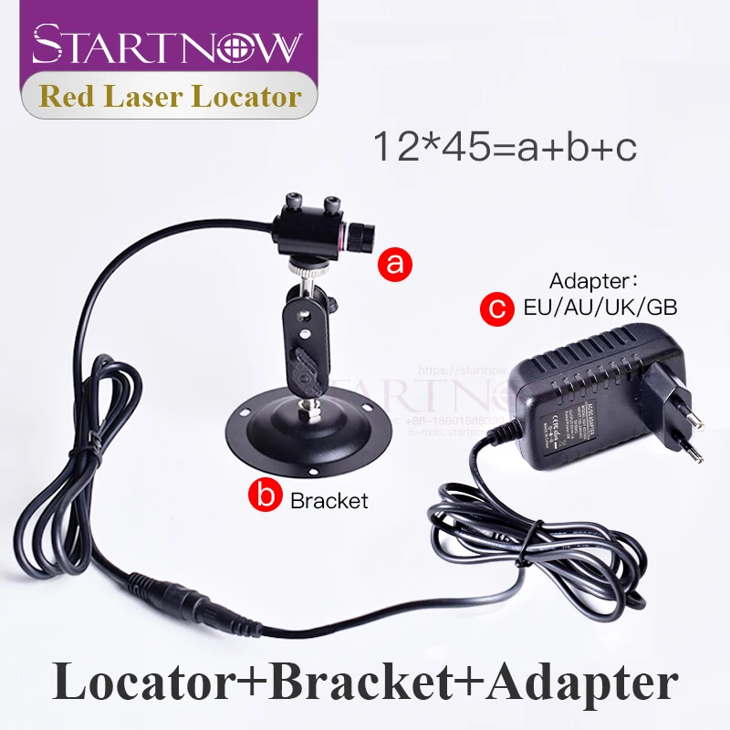Startnow Laser Marker Indicator Set 12x42 635nm 10mw Focusable Beam Cross Red Light Pointer Locator For CNC Woodworking Marking laser engraving machine