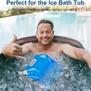 Ice Bath Bags,Reusable Bathtub Freezer Water Bag,5L+10L Cold Plunge Tub Accessories,Portable Ice Barrel Cold Therapy