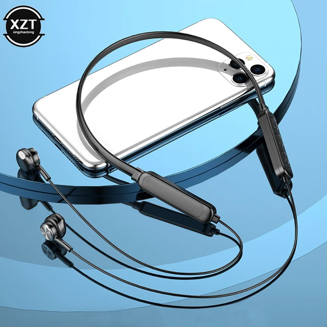 Auriculares Bluetooth inalámbrico Neckband Mic  Auriculares con banda para  el cuello Bluetooth inalámbrico-Audífonos y auriculares-Aliexpress