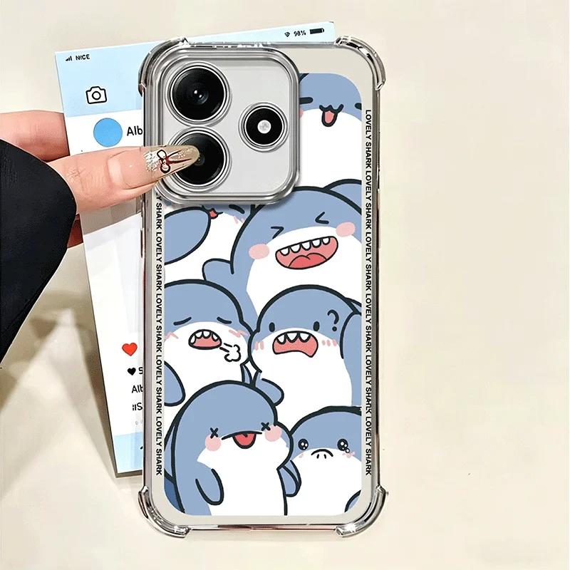 Cartoon Cute Shark Soft Phone Case