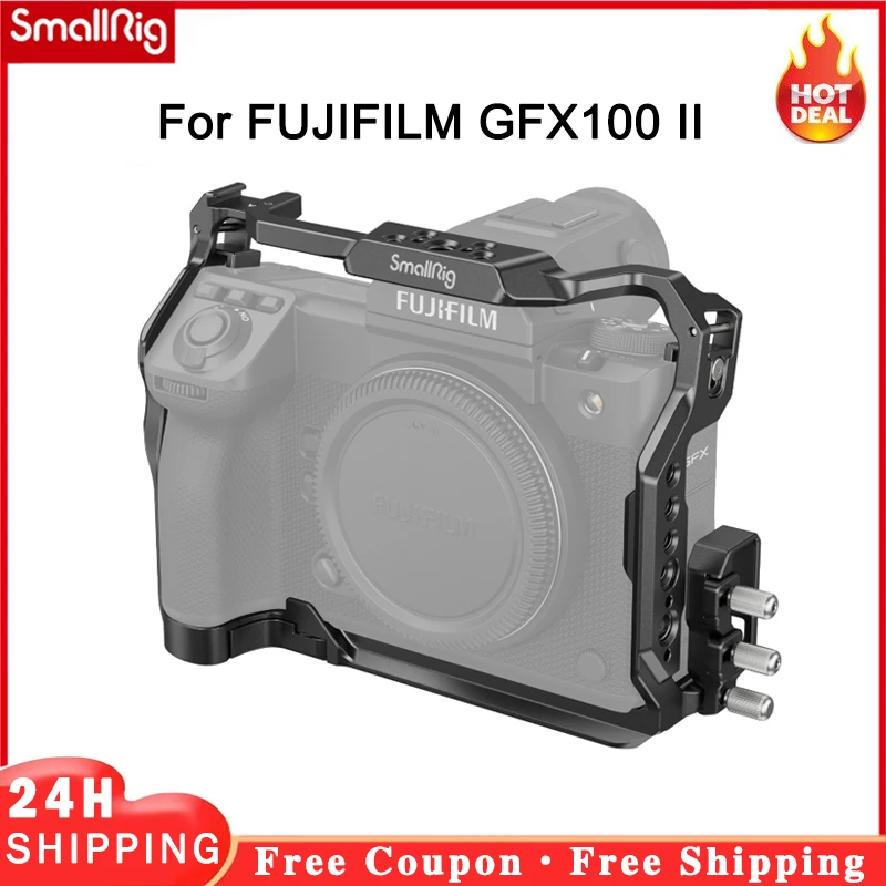 Smallrig Cage Per Fujifilm Gfx100 Ii Full Cage Protegge La Fotocamera Senza Porte Di Blocco Piastra Multifunzionale A Sgancio Rapido 4201