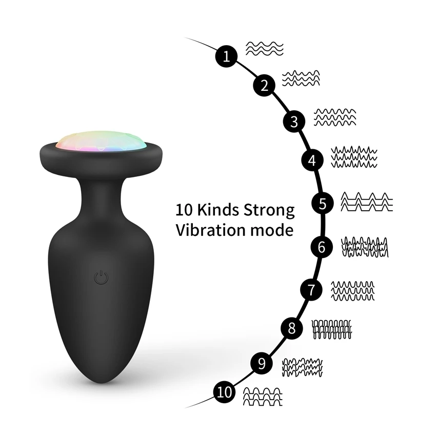 Wireless Remote Led Light Anal Vibrator Sex Toy For Men Women Anal Plug Male Prostate Massage Vagina Vibrator Anus Butt Plug 18 2