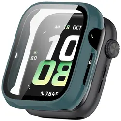 Durable Tempered Glass Watch Case with Screen Protector & Dustproof Frame for Honor Watch 5 (Green)