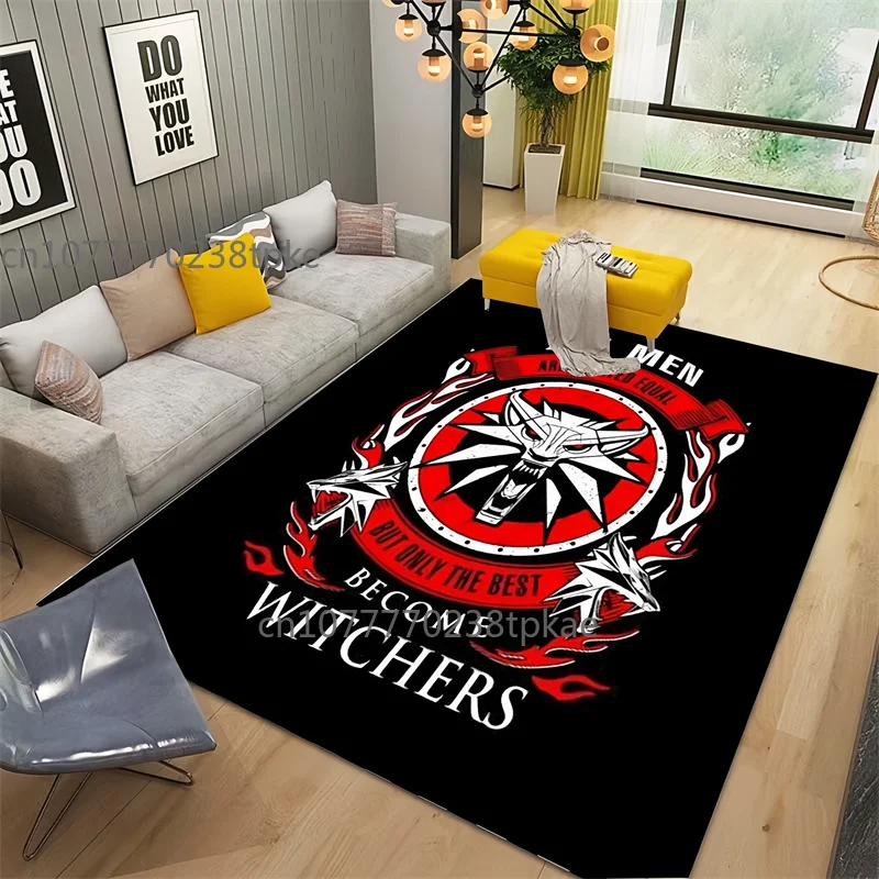 

3D Game The W-WitcherGamer Rug Comfortable Retro Creative Living Room Bedroom Sofa Area Carpet,home Decor Music Carpets