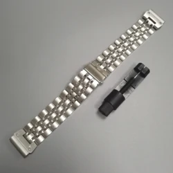 Premium Stainless Steel QuickFit Watch Band - Versatile Metal Strap - QuickFit 26mm (Silver)
