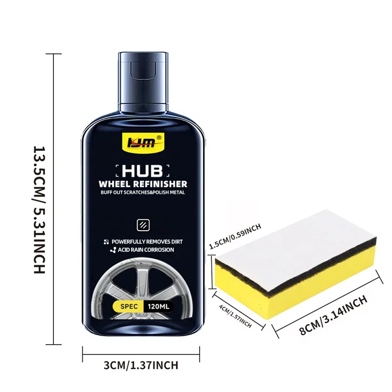 Advanced Hub Repair Kit-removes scratches, rust and discoloration, enhances shine and anti-aging maintenance coating