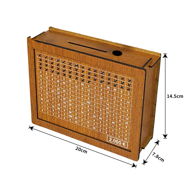 Salvadanaio Casa Di Legno Fatta A Mano - Portamonete Decorativo Con Fessura Per Monete, Idea Regalo Originale - Foto 2