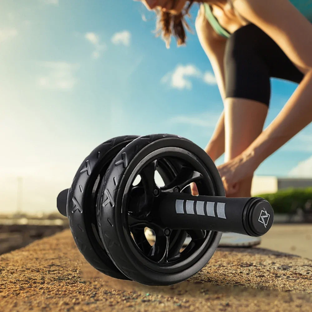 AB Roller Wheel No Noise Abdominal Training Roller Wear-Resistant Belly Training Wheel Gym Strength Workout