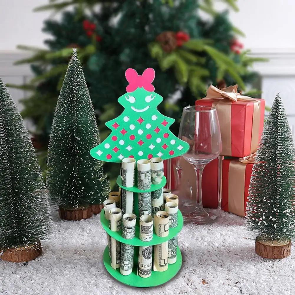 

Уникальный зажим для денег на Рождество, праздничный деревянный кошелек, Очаровательные Деревянные рождественские Зажимы для денег, праздничный тематический кошелек