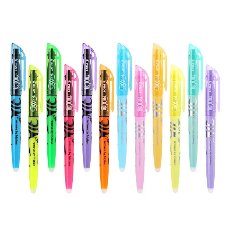 Pastel Erasable Highlighter Pen Set for School and Office Supplies