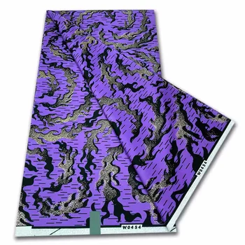 Premium Super Soft Royal Satin Prints Fabric African Wax Fabric 100% Cotton High Quality 6 yards Nigeria Ankara Fabric 3c5 1