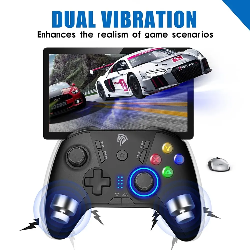 EasySMX 9110  е ̽ƽ, PS3 PC  ȵ̵ TV ڽ  Ʈѷ, 4   ư, 2.4G