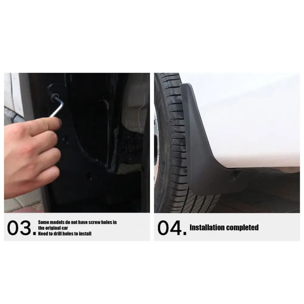 

1 Set Car Mudguard Anti-scratch Mud Flap Front Rear Wheel Car Mud Flap