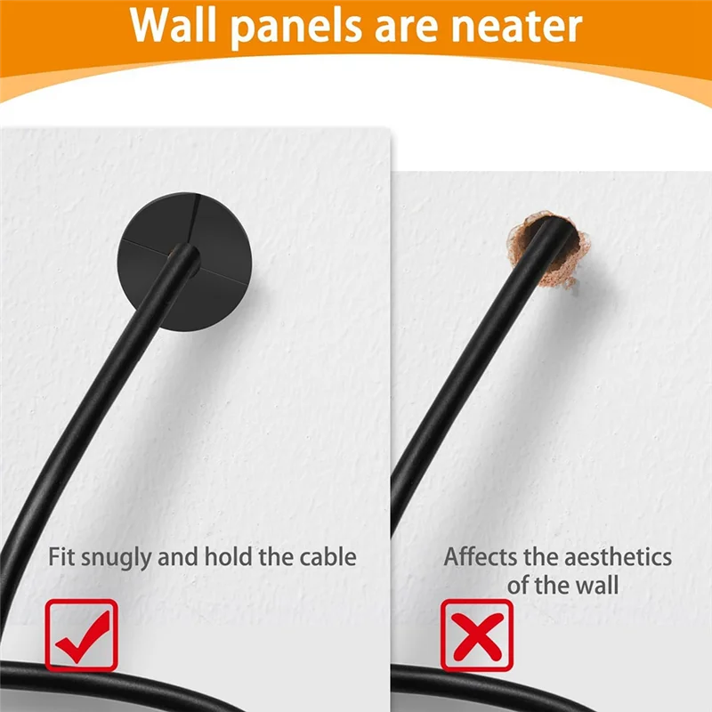 【Hot New Release】 A24F-2Pcs Cable Routing Kit For Starlink, Cable Feed Through Bushings For 1Inch Wall Hole, Ethernet Cable Wall Grommet.