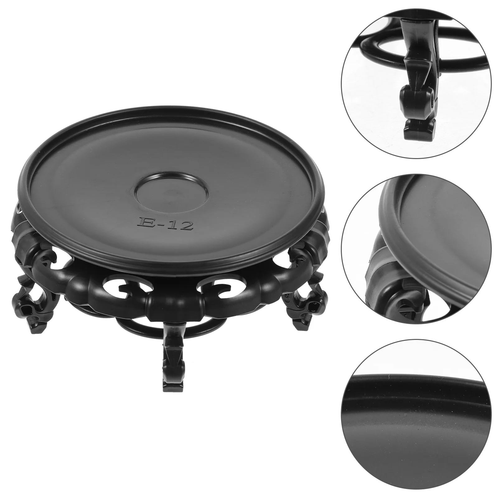 

Tray Flower Stand Pot Flowerpot Shelf Decorative Indoor Plant Pots Balcony Round