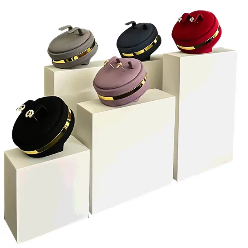 

Mini Ear Stud Holder Colorful Jewelry Display Props For Show Window Show Storage Box