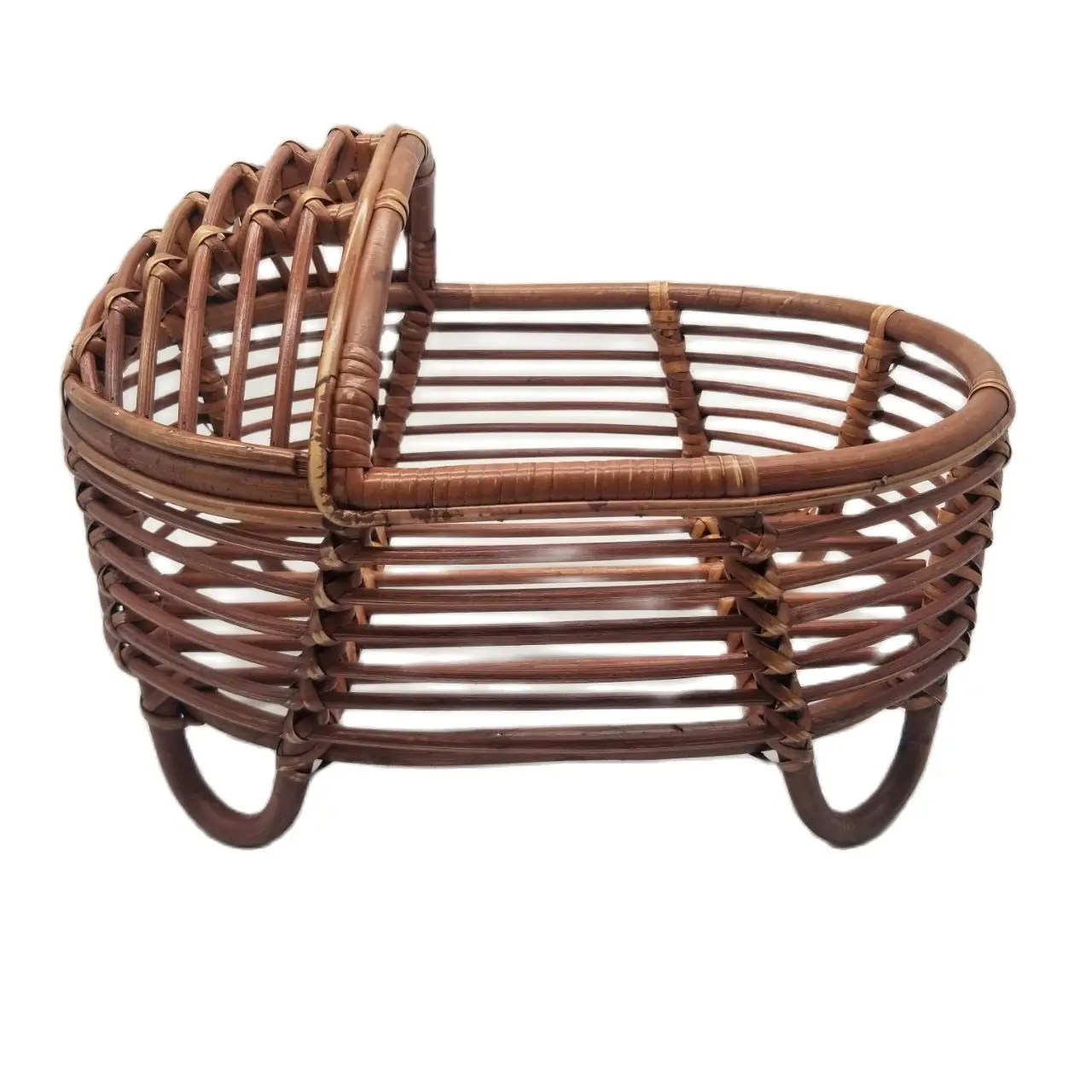 Newborn Photography Props Rattan Round Container Basket Chair