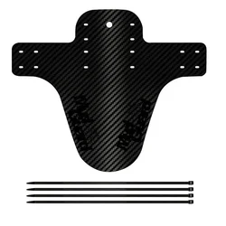 Ultralight Carbon Pattern Portable Bicycle Fender for Mud and Splash Protection (Black)