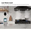36 inch Black Wall Mount Range Hood, 900 CFM Ducted/Ductless Stainless Steel Vent Hood 4