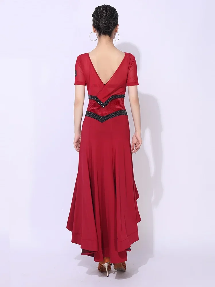 Vestido baile salon morno para mujer, disfraces Tango estandar, faldas vals para practical, ropa fiesta