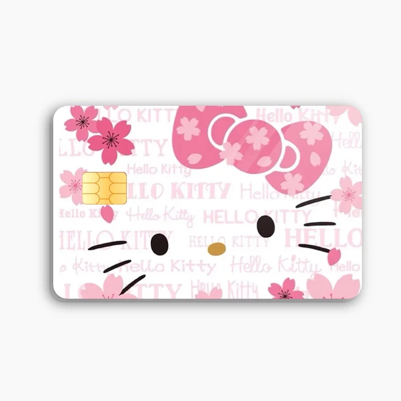 thumbnail image 1 of Nueva pegatina para tarjeta de crédito y débito de Hello Kittys, pegatina de póquer My Melody Kawaii, pegatinas impermeables de dibujos animados, pegatina de chip grande y pequeño, 1 of 5